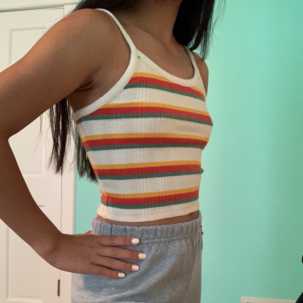 new striped forever 21 tank top